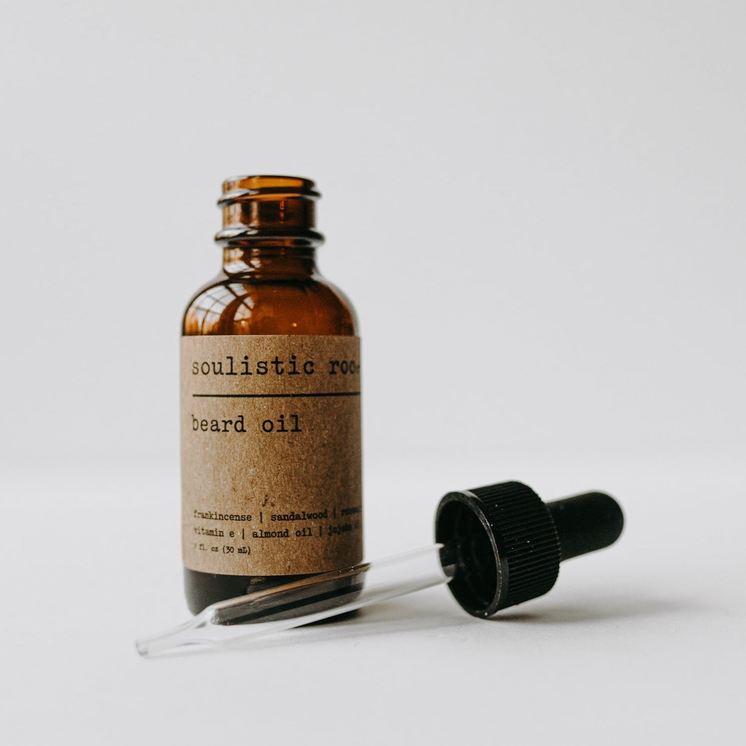 Natural Bearded Men's Beard Oil with Frankincense Sandalwood Rosemary-3